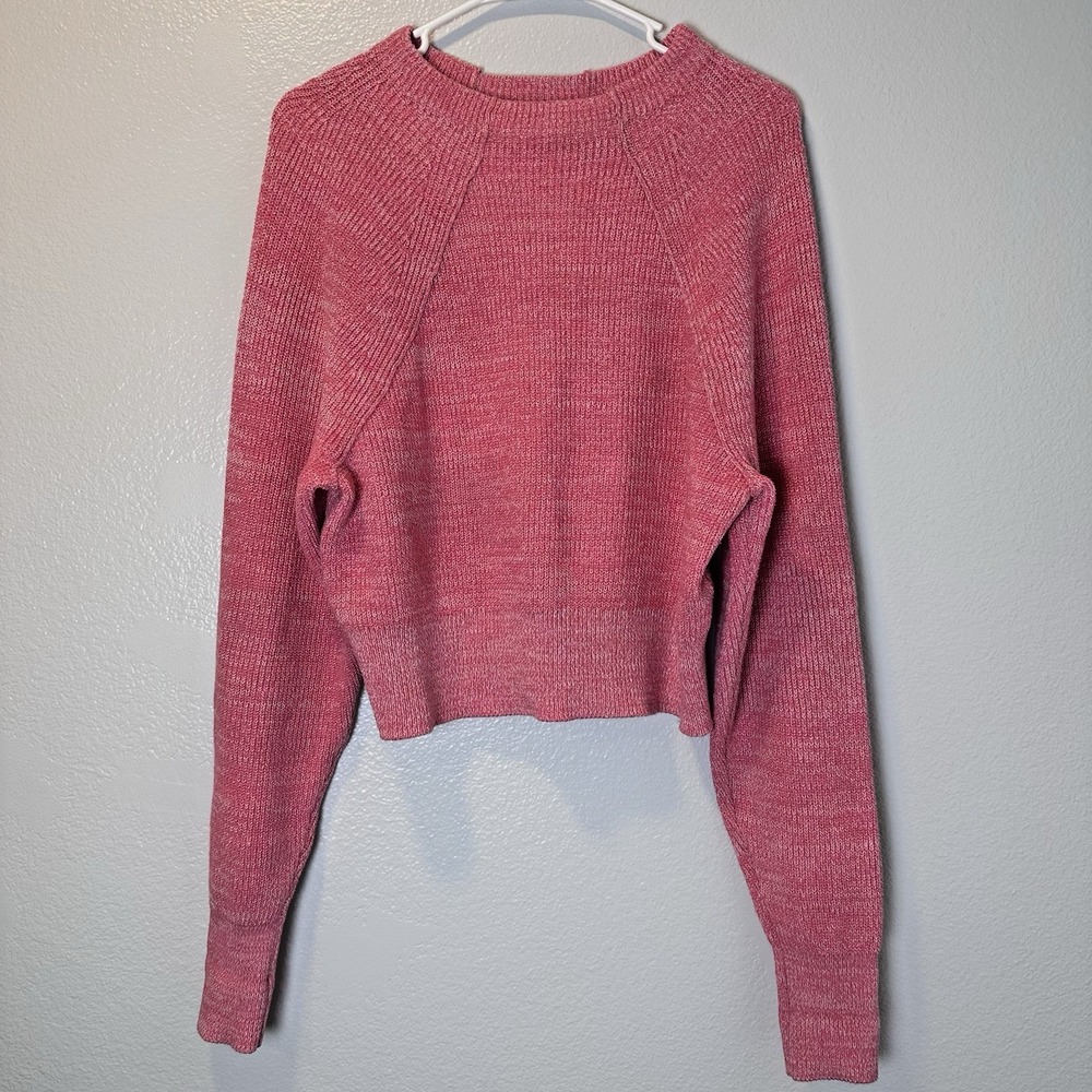 Free People Size-XS/T Women's Too Good Pink Pullover Knit Sweater